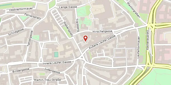 Karte der Umgebung von Äußere Laufer Gasse 9-11, 90403 Nürnberg