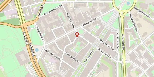 Karte der Umgebung von Rähnitzgasse 24, 01097 Dresden