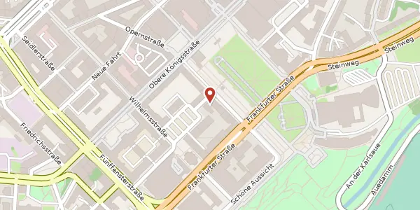 Karte der Umgebung von Friedrichsplatz 8, 34117 Kassel