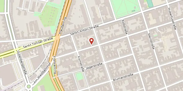 Karte der Umgebung von Dionysiusstr. 139, 47798 Krefeld
