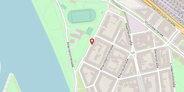 Karte der Umgebung von Rennershofstr. 14, 68163 Mannheim