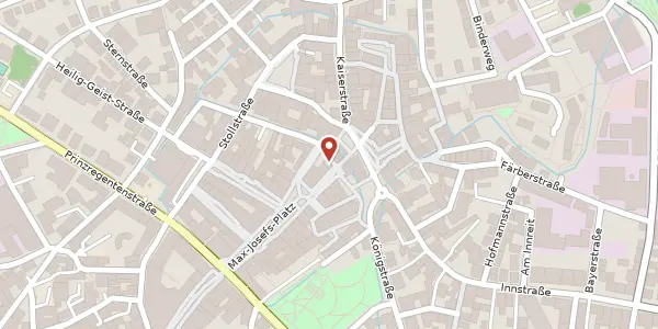 Karte der Umgebung von Max-Josefs-Platz 25, 83022 Rosenheim