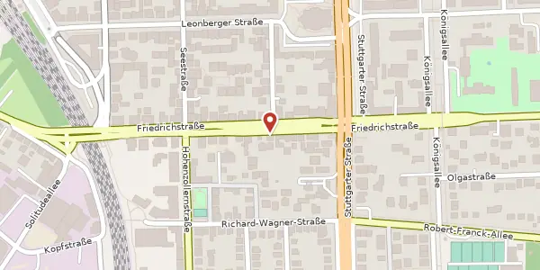 Karte der Umgebung von Friedrichstraße 30, 71638 Ludwigsburg