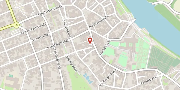 Karte der Umgebung von Aschaffenburger Str. 29, 63500 Seligenstadt