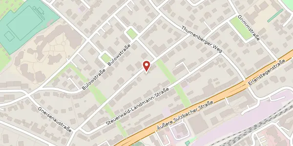 Karte der Umgebung von Hohenlohestraße 24, 90491 Nürnberg
