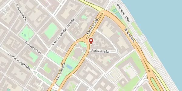 Karte der Umgebung von Kaiserstraße 76 - 78, 55116 Mainz