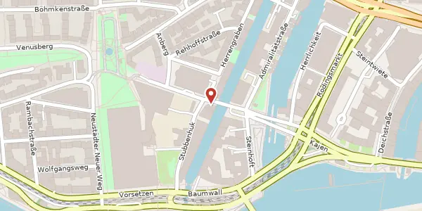 Karte der Umgebung von Schaarsteinwegsbrücke 2, 20459 Hamburg