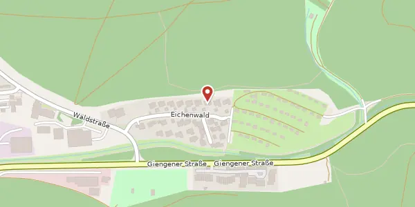 Karte der Umgebung von Eichenwald 27, 89522 Heidenheim