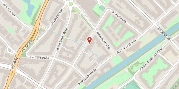 Karte der Umgebung von Tresckowstraße 48, 20259 Hamburg