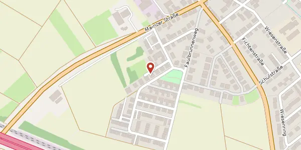 Karte der Umgebung von Wingertstr. 26, 65439 Flörsheim
