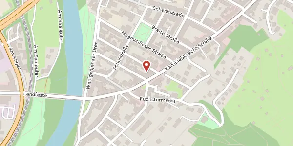Karte der Umgebung von Karl-Liebknecht-Straße 17, 07749 Jena