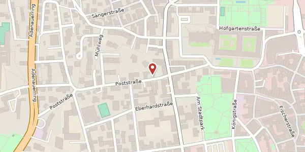Karte der Umgebung von Poststr. 16, 87439 Kempten