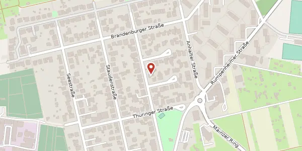 Karte der Umgebung von Mecklenburger Str. 15, 63075 Offenbach
