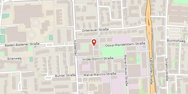 Karte der Umgebung von Hilde-Domin-Straße 4, 69126 Heidelberg