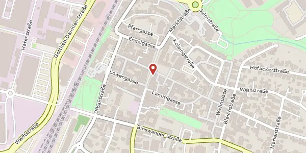 Karte der Umgebung von Marktstraße 18, 74172 Neckarsulm