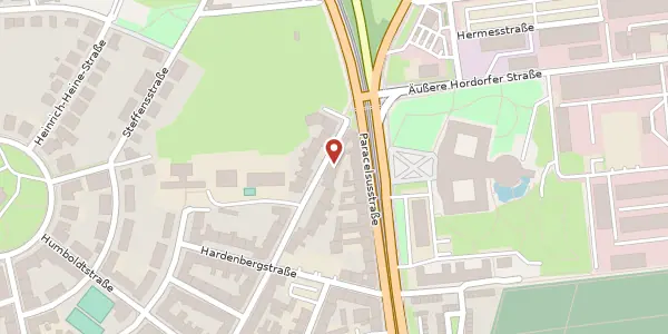 Karte der Umgebung von Wielandstraße 19, 06114 Halle (Saale)