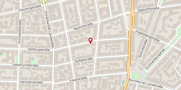 Karte der Umgebung von Wielandstr. 31, 60318 Frankfurt