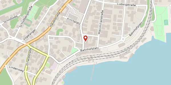 Karte der Umgebung von Wittelsbacherstr. 2, 82319 Starnberg