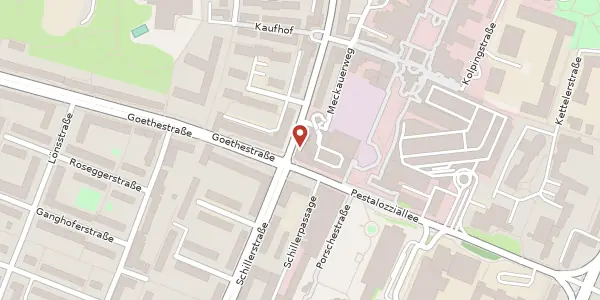 Karte der Umgebung von Goethestraße 61, 38440 Wolfsburg