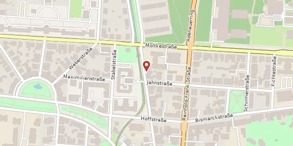 Karte der Umgebung von Riefstahlstraße 12, 76133 Karlsruhe
