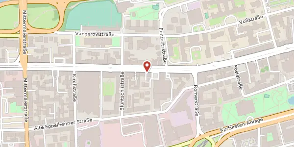 Karte der Umgebung von Bergheimer Str. 95, 69115 Heidelberg
