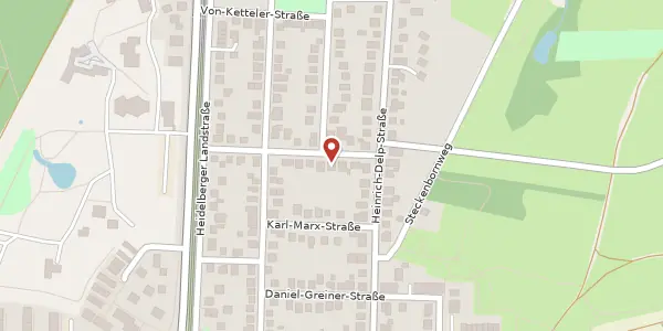 Karte der Umgebung von August-Bebel-Str. 17, 64297 Darmstadt