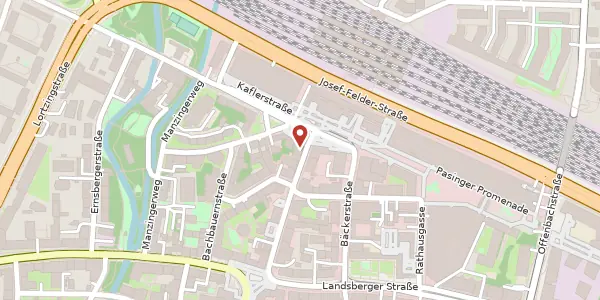 Karte der Umgebung von Pasinger Bahnhofsplatz 2, 81241 München