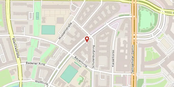Karte der Umgebung von Manfred-von-Richthofen-Straße 15, 12101 Berlin