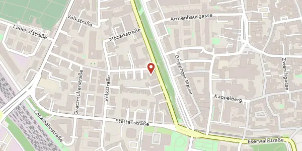 Karte der Umgebung von Schießgrabenstr. 24, 86150 Augsburg