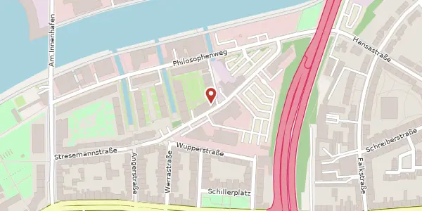 Karte der Umgebung von Stresemannstr. 63, 47051 Duisburg
