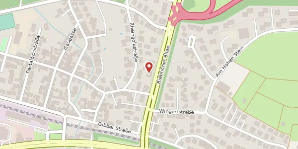 Karte der Umgebung von Biebricher Allee 177, 65203 Wiesbaden