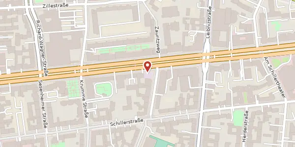 Karte der Umgebung von Bismarckstraße 100, 10652 Berlin