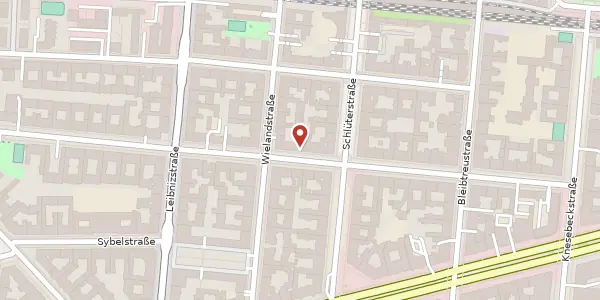 Karte der Umgebung von Mommsenstraße 11, 10629 Berlin