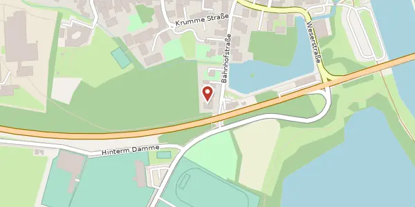 Karte der Umgebung von Bahnhofstraße 1, 31592 Stolzenau