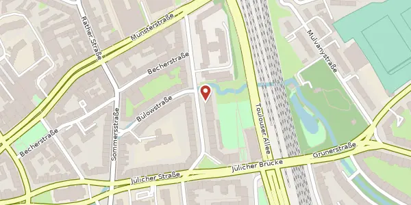 Karte der Umgebung von Yorckstr. 13, 40476 Düsseldorf