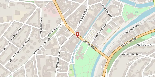 Karte der Umgebung von Jahnstr. 40, 75173 Pforzheim