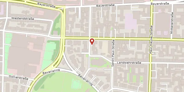 Karte der Umgebung von Hermann-Lingg-Str. 15, 80336 München