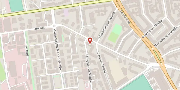 Karte der Umgebung von Assmannshäuser Str. 22, 65197 Wiesbaden