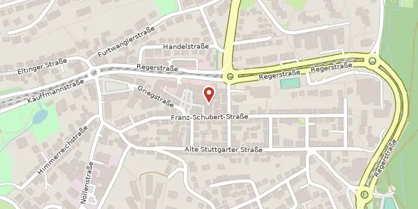 Karte der Umgebung von Griegstraße 27c, 70195 Stuttgart