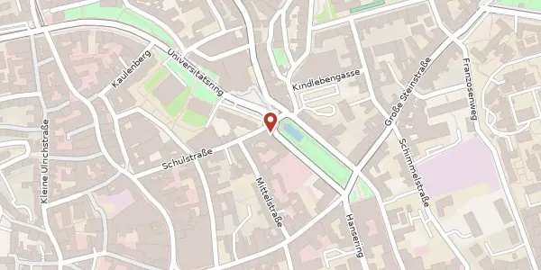 Karte der Umgebung von Joliot-Curie-Platz 1 b, 06108 Halle (Saale)
