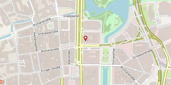 Karte der Umgebung von Elberfelder Str. 2, 40213 Düsseldorf