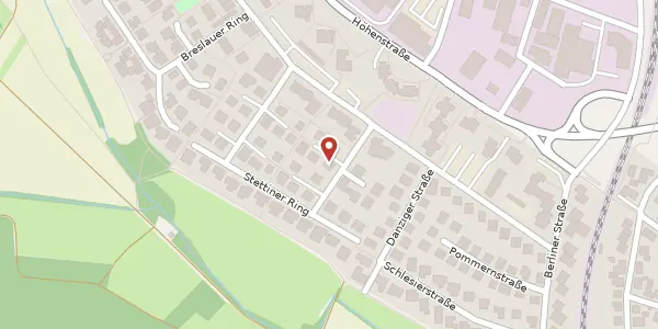 Karte der Umgebung von Stettiner Ring 12, 61381 Friedrichsdorf