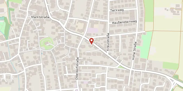 Karte der Umgebung von Metzinger Straße 40, 70794 Filderstadt