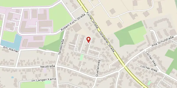 Karte der Umgebung von Quellenweg 31, 40764 Langenfeld
