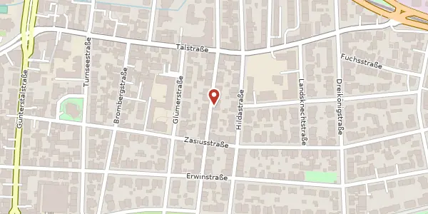 Karte der Umgebung von Scheffelstraße 43, 79102 Freiburg im Breisgau