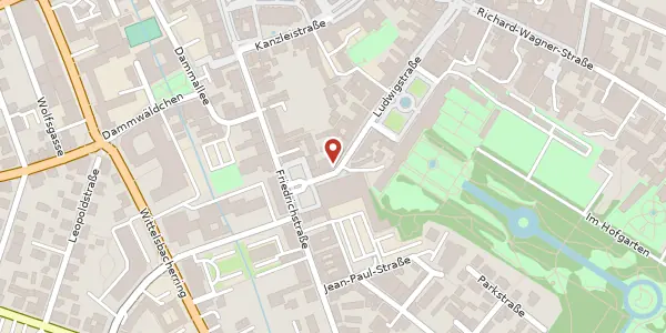 Karte der Umgebung von Ludwigstraße 32, 95444 Bayreuth