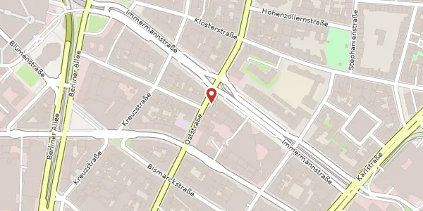 Karte der Umgebung von Oststr. 76, 40210 Düsseldorf