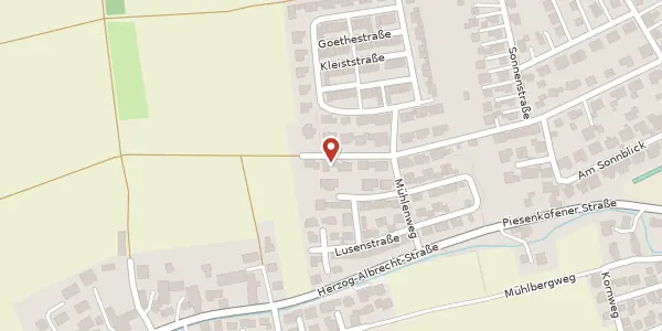 Karte der Umgebung von Westendstr. 39, 93083 Obertraubling