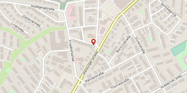 Karte der Umgebung von Marburger Str. 123, 35396 Gießen