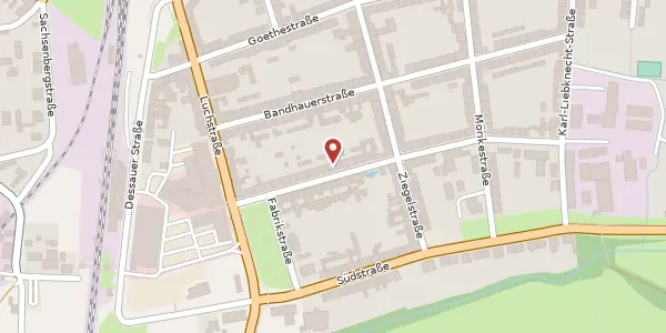 Karte der Umgebung von Schifferstr. 24, 06862 Dessau-Roßlau